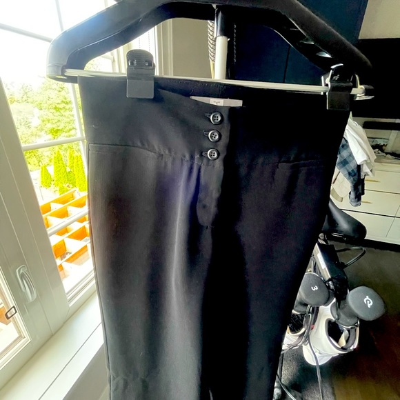 Wide leg Black Tristan pant, lined - Picture 3 of 3